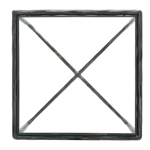 Safavieh JESSA Forged Metal Square End Table - Modern Minimalist Accent for Stylish Living Spaces Black SFV9503E