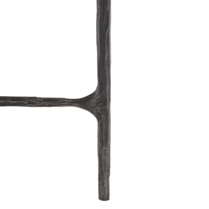 Safavieh JESSA Elegant Round End Table - Black Metal & White Marble, Versatile Design for Any Space SFV9505D