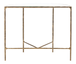 Safavieh JESSA Forged Metal Console Table - Modern Minimalist Design for Entryways & Living Spaces Showcase Brass SFV9506A