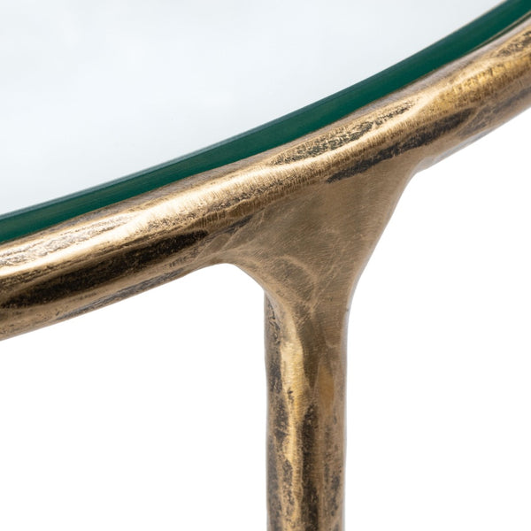 Safavieh JESSA Forged Metal Console Table - Modern Minimalist Design for Entryways & Living Spaces Showcase Brass SFV9506A