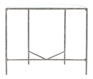 Safavieh JESSA Forged Metal Console Table - Modern Minimalist Design for Entryways & Living Spaces Showcase Silver SFV9506B