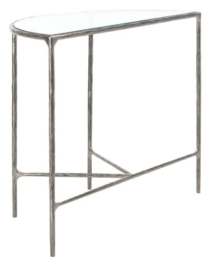 Safavieh JESSA Forged Metal Console Table - Modern Minimalist Design for Entryways & Living Spaces Showcase Silver SFV9506B