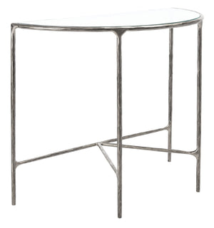 Safavieh JESSA Forged Metal Console Table - Modern Minimalist Design for Entryways & Living Spaces Showcase Silver SFV9506B