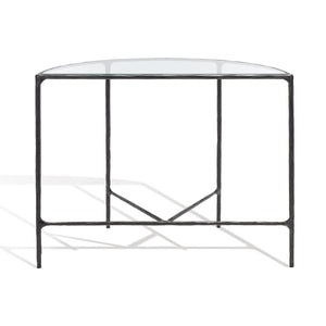Safavieh JESSA Forged Metal Console Table - Modern Minimalist Design for Entryways & Living Spaces Showcase Black SFV9506E