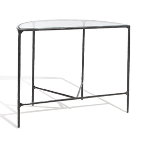 Safavieh JESSA Forged Metal Console Table - Modern Minimalist Design for Entryways & Living Spaces Showcase Black SFV9506E