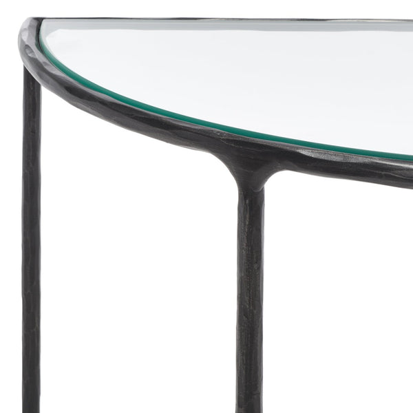 Safavieh JESSA Forged Metal Console Table - Modern Minimalist Design for Entryways & Living Spaces Showcase Black SFV9506E