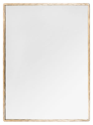 Safavieh JESSA Large Rectangle Metal Mirror in Polished Brass Finish - Stylish & Functional Home Accent Piece SFV9508A