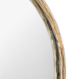 Safavieh JESSA Oval Metal Mirror in Warm Brass Finish - Elegant & Durable Wall Decor for Any Room SFV9510A