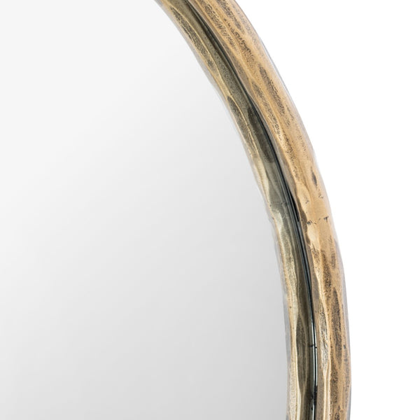 Safavieh JESSA Oval Metal Mirror in Warm Brass Finish - Elegant & Durable Wall Decor for Any Room SFV9510A