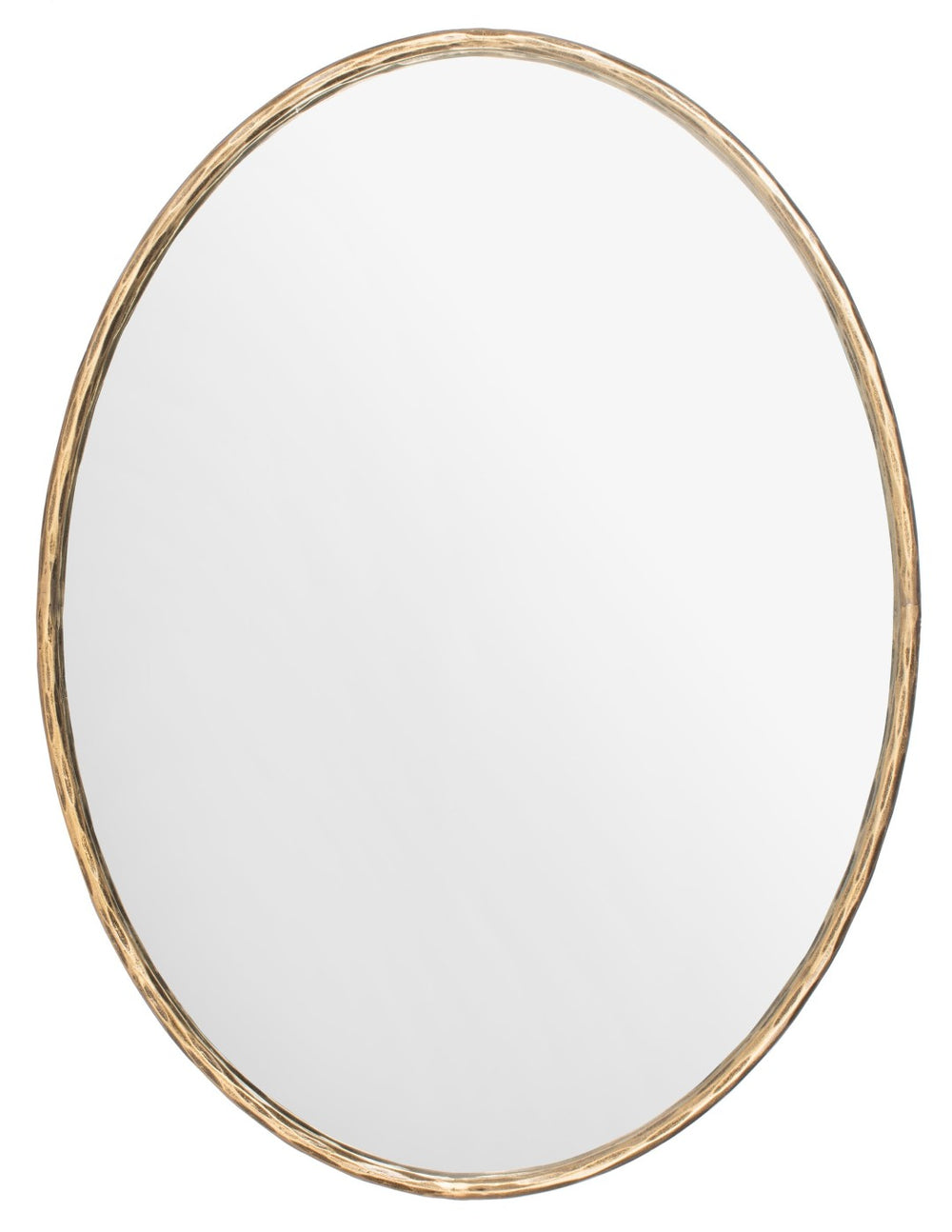 Safavieh JESSA Oval Metal Mirror in Warm Brass Finish - Elegant & Durable Wall Decor for Any Room SFV9510A