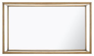 Safavieh FLORABELLA Mirrored Coffee Table in Bronze Finish - Elegant Centerpiece for Modern Living Spaces SFV9517A