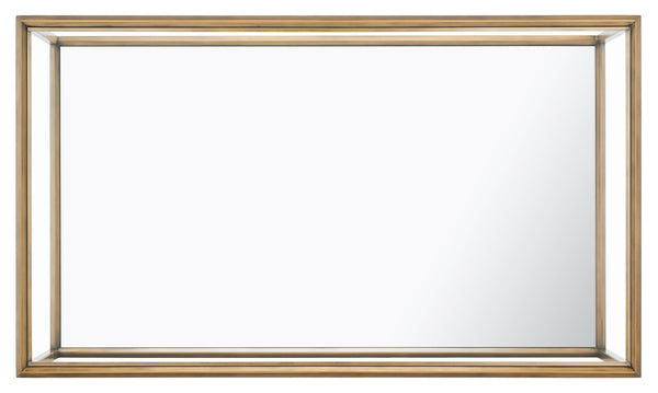 Safavieh FLORABELLA Mirrored Coffee Table in Bronze Finish - Elegant Centerpiece for Modern Living Spaces SFV9517A