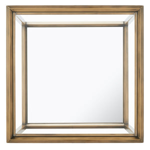 Safavieh FLORABELLA Mirrored Accent Table in Rich Bronze Finish – Chic, Compact Design for Any Space SFV9518A