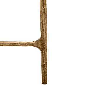Safavieh JESSA Modern Coffee Table with Tempered Glass Top and Sleek Forged-Iron Frame for Elegant Living Spaces Brass SFV9520A