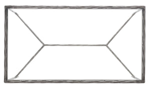 Safavieh JESSA Modern Coffee Table with Tempered Glass Top and Sleek Forged-Iron Frame for Elegant Living Spaces Silver SFV9520B