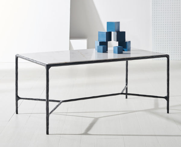 Safavieh Jessa Metal Coffee Table Black / White SFV9520D