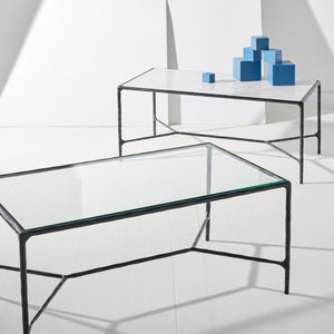 Safavieh Jessa Metal Coffee Table Black / White SFV9520D
