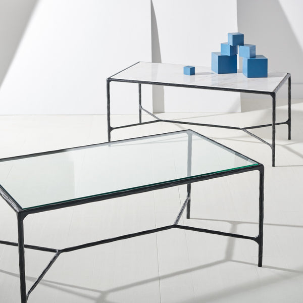 Safavieh Jessa Metal Coffee Table Black / White SFV9520D