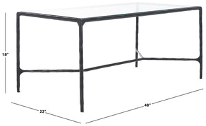 Safavieh Jessa Metal Coffee Table Black  SFV9520E