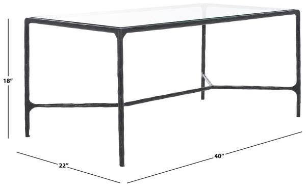 Safavieh Jessa Metal Coffee Table Black  SFV9520E