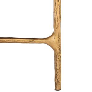 Safavieh Jessa Coffee Table: Elegant Black Marble Top With Sleek Brass & Forged Iron Frame For Luxurious Living Brass ,Black Metal ,Black Marble ,Wood Sfv9520f