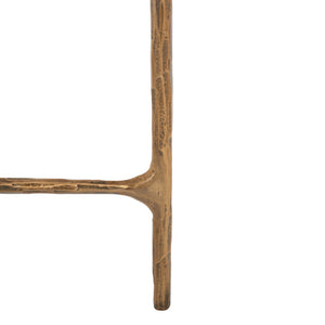 Safavieh JESSA Oval Coffee Table - Elegant Marble Top with Forged Iron Frame for Minimalist Living Spaces White / Brass SFV9521C