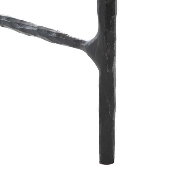 Safavieh Jessa Oval Metal Coffee Table Black / White SFV9521D