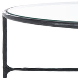 Safavieh Jessa Oval Metal Coffee Table Black SFV9521E
