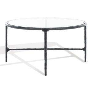 Safavieh Jessa Oval Metal Coffee Table Black SFV9521E