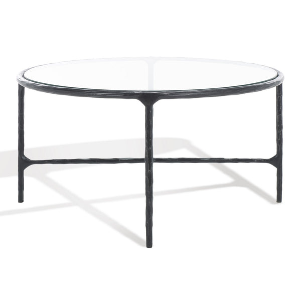 Safavieh Jessa Oval Metal Coffee Table Black SFV9521E