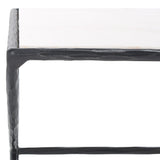 Safavieh Debbie Rectangle Metal Coffee Table Black / White SFV9522D