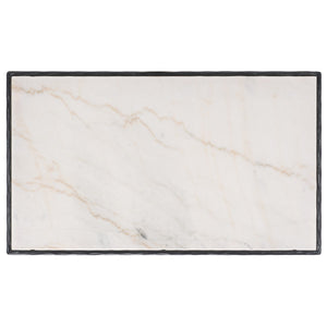 Safavieh Debbie Rectangle Metal Coffee Table Black / White SFV9522D