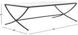 Safavieh Debbie Rectangle Metal Coffee Table Black SFV9522E