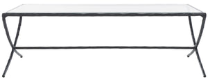 Safavieh Debbie Rectangle Metal Coffee Table Black SFV9522E