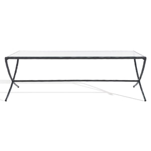 Safavieh Debbie Rectangle Metal Coffee Table Black SFV9522E