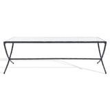 Safavieh Debbie Rectangle Metal Coffee Table Black SFV9522E