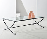 Safavieh Debbie Rectangle Metal Coffee Table Black SFV9522E