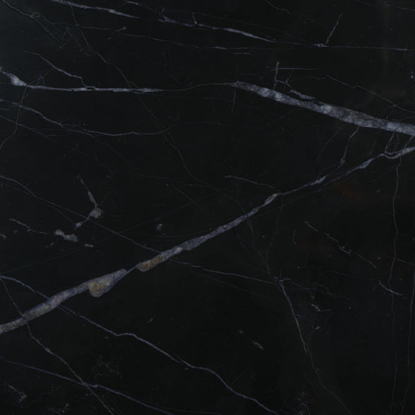 Safavieh Debbie Rectangular Black Marble Coffee Table With Elegant Brass Finish And Curved Metal Legs Brass ,Black Metal ,Black Marble ,Wood Sfv9522f