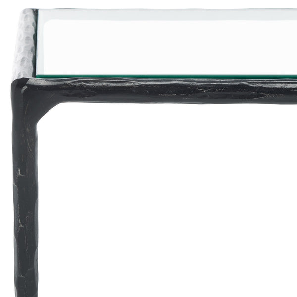 Safavieh Debbie Square Metal Accent Table Black SFV9523E