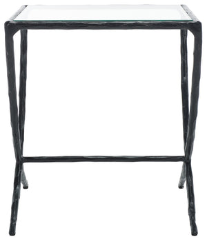 Safavieh Debbie Square Metal Accent Table Black SFV9523E