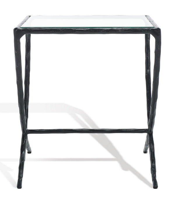 Safavieh Debbie Square Metal Accent Table Black SFV9523E