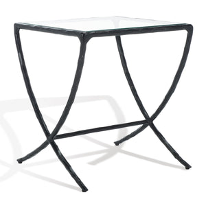 Safavieh Debbie Square Metal Accent Table Black SFV9523E