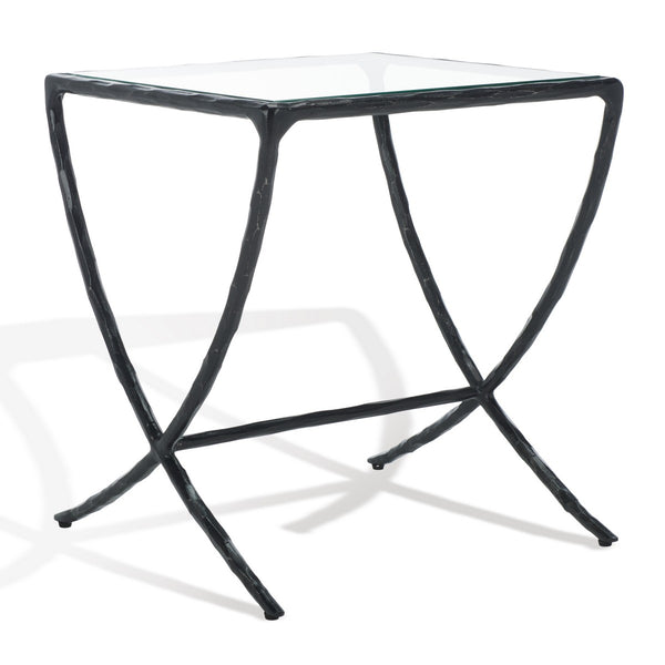 Safavieh Debbie Square Metal Accent Table Black SFV9523E