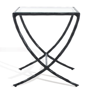 Safavieh Debbie Square Metal Accent Table Black SFV9523E