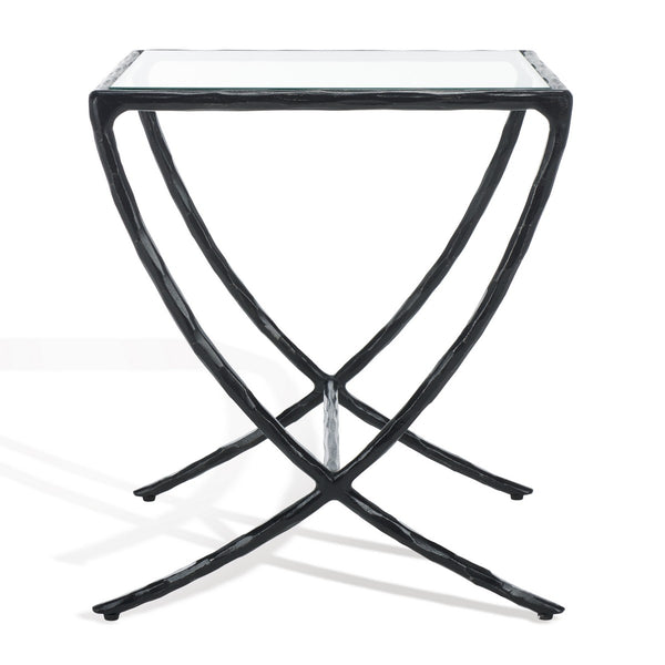 Safavieh Debbie Square Metal Accent Table Black SFV9523E