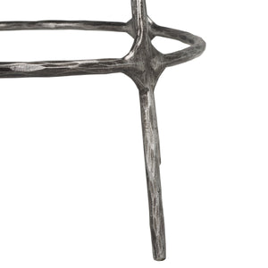 Safavieh Woodsen Boucle Counterstool Ivory / Black Metal / Wood / Foam / Fabric SFV9524A