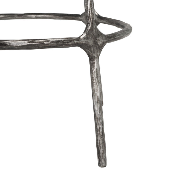 Safavieh Woodsen Boucle Counterstool Ivory / Black Metal / Wood / Foam / Fabric SFV9524A