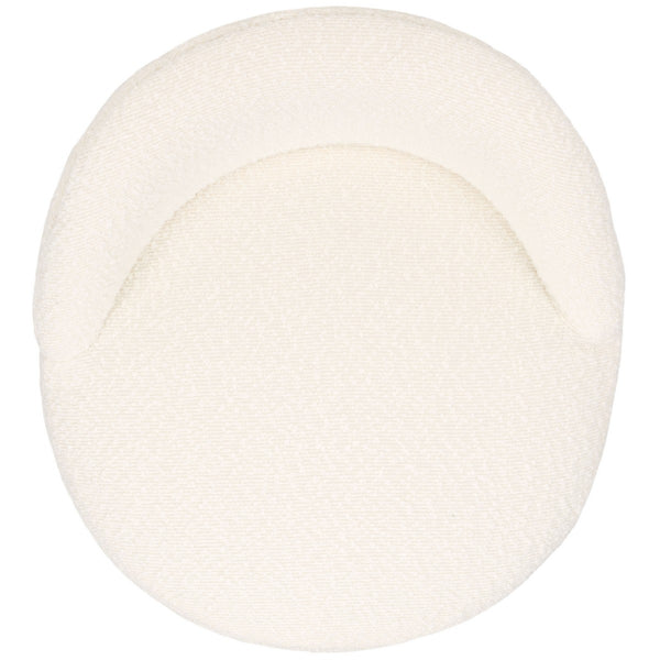 Safavieh Woodsen Boucle Counterstool Ivory / Black Metal / Wood / Foam / Fabric SFV9524A