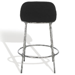 Safavieh Woodsen Boucle Counterstool Black Metal / Wood / Foam / Fabric SFV9524B