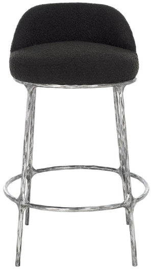 Safavieh Woodsen Boucle Counterstool Black Metal / Wood / Foam / Fabric SFV9524B